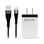 Cargador BROBOTIX USB C/CABLE TIPO C CARGA RÁPIDA 963325 - negro, pared, 5 v, 1