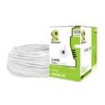 Bobina UTP - CAT5e, 100 m, Interior, Blanco, CCA, en Caja Protectora, c/Tubo Despachador, Metreada, Ideal p/RED / CCTV, BROBOTIX 400052B