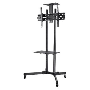 Soporte de Piso - Móvil, para Pantalla BROBOTIX 963050, 50 kg, Acero laminado en frío, 32 pulgadas, 70 pulgadas, Pantallas