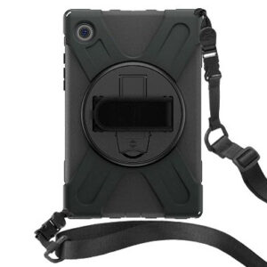Funda para tablet BROBOTIX X200/205 - 10.5 pulgadas, Protector Uso Rudo, Policarbonato / Silicón, Negro, Samsung Galaxy