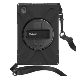 Funda protector c/correa - uso rudo, giro 360º, p/lenovo tab m10, 10.3, c/mica, x606f/x606x/x6c6f/x6c6x/x6c6nbf/k10/m10 plus 2da gen, BROBOTIX 6005194