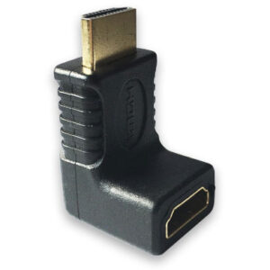 BROBOTIX Cople hdmi macho-hembra - adaptador de 90 grados 104615 rbt