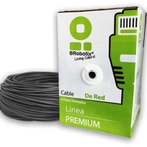 Bobina UTP - CAT5e, 305 m, Interior, Gris, Interior, CCA, BROBOTIX 065740