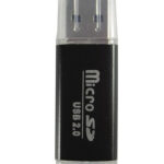 Lector MicroSD BROBOTIX 345673N - Negro, USB 2.0