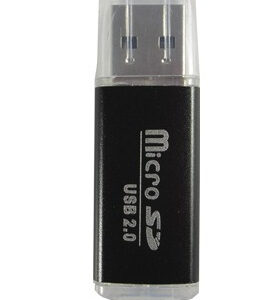 Lector MicroSD BROBOTIX 345673N - Negro, USB 2.0