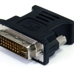 104685 Adaptador DVI a VGA BROBOTIX - Negro, DVI-I, VGA