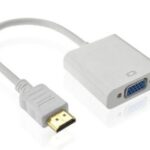 Convertidor HDMI a VGA - Blanco, BROBOTIX 110910