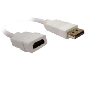 104540 Adaptador Displayport a HDMI BROBOTIX - DisplayPort, HDMI, Color blanco