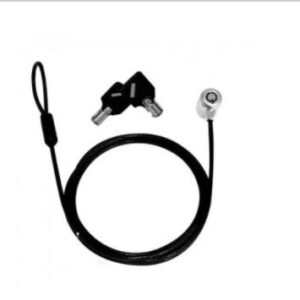 TZCKL01 BULK Candado de llave TECHZONE Tipo T-Bar - 1.8 m de longitud/4mm, acero inoxidable recubierto en vinilo. Empaque OEM, 1 año de garantía.