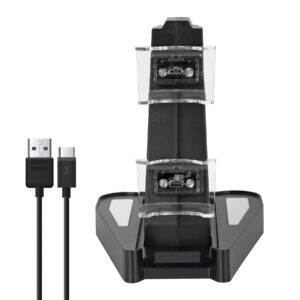 IMMORTAL Cargador dual PS5 carga 2Hrs - led indicador 170x118x170mm 158g, 1 año de garantía
