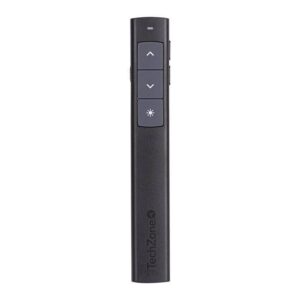 TZAPL03 Presentador con apuntador láser TECHZONE - led rojo. Incluye funda de tela, 1 año de garantía.