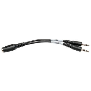 Adaptador divisor de diadema TRIPP-LITE P318-06N-FMM - Negro, 0, 13 m