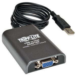 Adaptador USB TRIPP-LITE U244-001-VGA-R - USB 2.0, Negro