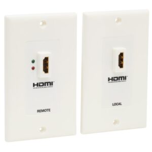 TRIPP-LITE P167-000 Juego de Placa Tripp Lite de Pared Extensora HDMI sobre Cat5 / Cat6 Doble con Transmisor y Receptor