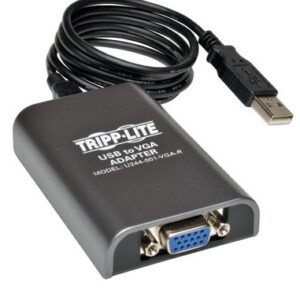 Adaptador USB 2.0 a tarjeta VGA TRIPP-LITE U244-001-VGA - USB, Negro