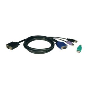 P780-006 Cable para switch TRIPP-LITE - Negro, VGA, VGA, PS/2, USB, Macho/Macho