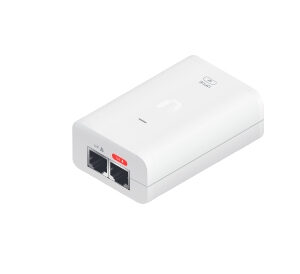 U-POE-AF Adaptador PoE UBIQUITI af (48 VDC - 0.32 A) puerto Gigabit, ideal para equipos UniFi