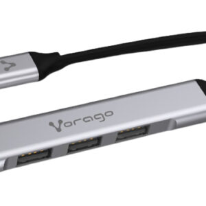Concentrador hub VORAGO HU-200 4 ptos usb slim tipo c