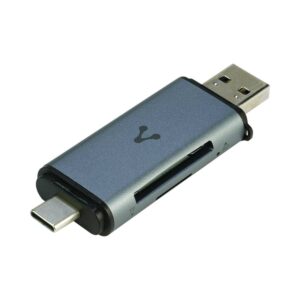 Lector de memorias VORAGO CR-350 sd/micro sd usb 3.0 y tipo c otg