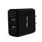 AU-106-BK Cargador para pared VORAGO au-106 con 2 puertos usb negro