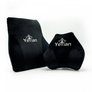 YKA-20705 Kit de almohada Yeyian - cojines memory foam cervical y lumbar de terciopelo, mod. yka-1090
