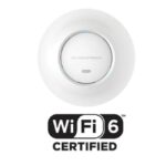 Grandstream GWN7664E Punto de Acceso Wifi 6 - puertos 2, 5 Gigabit con PoE+, admin en la nube(Gratuito), Interior, MIMO, Cobertura hasta 175 mts y 512 usuarios
