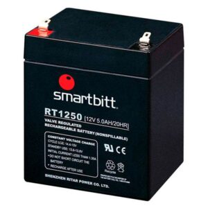 Batería de Reemplazo SMARTBITT SBBA12-5 - Negro, 12 V, 5 Año(s), 5 AH, Plomo-ácido