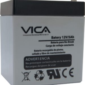 VIC12-5A Batería de Reemplazo VICA 12V/5A - Tipo de acumulador: Plomo/Paquete sellado libre de mantenimiento - Tiempo de vida útil 5 años aprox