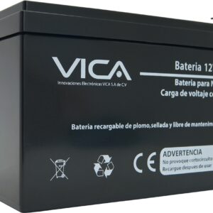 VIC12-12A Batería de Reemplazo VICA 12V/12A - Tipo de acumulador: Plomo/Paquete sellado libre de mantenimiento - Tiempo de vida útil 5 años aprox.