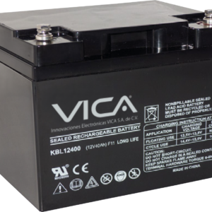 VIC12-40A Bateria de reemplazo VICA 12V/40A - Tipo de acumulador: Plomo/Paquete sellado libre de mantenimiento - Tiempo de vida útil 5 años aprox.