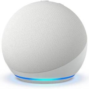 Amazon Echo Dot 5th Gen con asistente virtual Alexa AMZ-B09B94RL1R glacier white