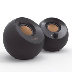 CREATIVE LABS Altavoces Creative Pebble 2.0 alimentados por USB para PC y Laptops negros - MF1680 BK