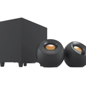 CREATIVE LABS Altavoces Creative Pebble 2.1 8w con subwoofer alimentados por USB para PC y Laptops negros - MF0480 BK
