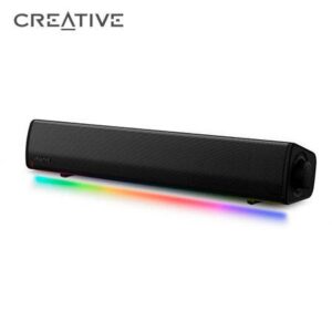 CREATIVE LABS Barra de sonido Creative Sound Blaster GS3 RGB 24w con Bluetooth® 5.4 debajo del monitor alimentados por USB - GS3 BK