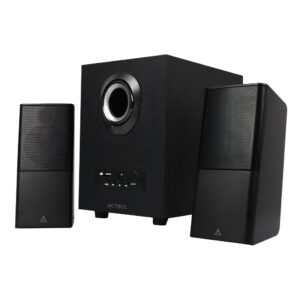 AC-922067 Bocinas Estéreo 2.1 ACTECK Inalámbricas BT-JACK 3.5 MM Micro SD-USB Negro IMPULSE AS680