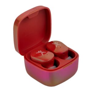 PC-117247 Audífonos Inalámbricos Bluetooth Brillantes Pearl Color Rojo | PERFECT CHOICE