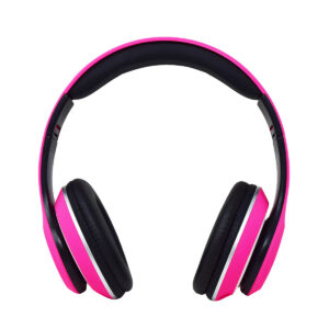 NECNON NCAB0104RZ Audifonos over-ear bluetooth nbh-01 sonido hi-fi 3.5mm radio fm micro sd 3.5mml manos libres rubberized rosa