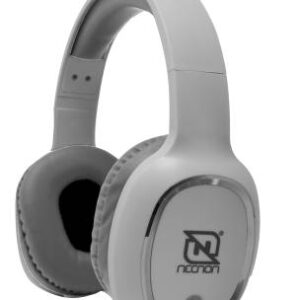 NECNON NBAB042100 Audifonos over-ear bluetooth nbh-04 pro alta potencia radio fm micro sd 3.5mml manos libres blanco/plata