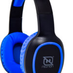 NECNON NBAB042300 Audifonos over-ear bluetooth nbh-04 pro alta potencia radio fm micro sd 3.5mml manos libres negro/azul
