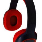 NECNON NBAB042500 Audifonos over-ear bluetooth nbh-04 pro alta potencia radio fm micro sd 3.5mml manos libres negro/rojo