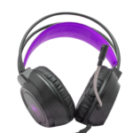 NECNON NBHG-KIMERA HI-F Audifonos headset gaming over-ear nbhg kimera rgb alambrico 3.5mm usb pc consolas celular microfono flexible inc adaptador fucsia