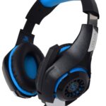 NECNON NBHG-VIPER Headset gaming over-ear nbhg viper led alambrico diadema flexible microfono 3.5mm usb pc consolas celular inc adaptador megabass azul