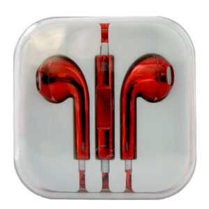 IC14HF-BCO Auricular BROBOTIX - Audífonos, Rojo, Alámbrico
