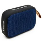 Bocina bluetooth - inalambrica, recargable, stereo c/radio fm, lector usb y micro usb, portatil, antideslizante, negro/azul, c/correa, BROBOTIX 136445