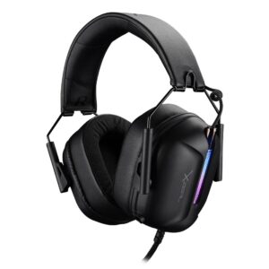 Xzeal Diadema alambrica rgb negra. XZHSALRGB1B.