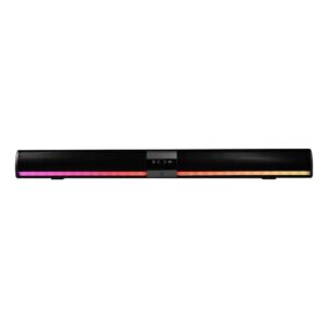Barra de sonido portatil VORAGO BSP-450 bt/tf/aux 3.5mm/usb/coaxial rgb tipoc 2x5w rms control remoto