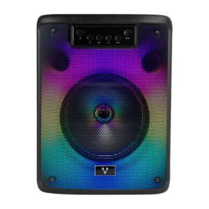 Bafle VORAGO KSP-303 negro 8 pulgadas 10watts rms / recargable / tws bt 4hrs carga usb tipo c / rgb