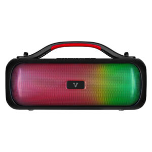 Bocina VORAGO BSP-440 bluetooth / usb / luz frontal rgb / tws / 20w rms con hasta 5 hrs autonomia / ipx5