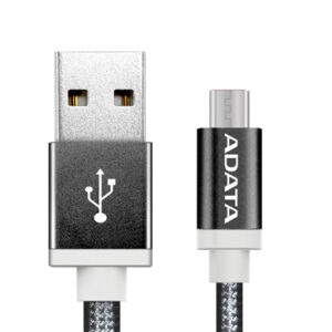 AMUCAL-100CMK-CBK Cable Micro USB ADATA - 1 m, USB A, Micro-USB B, Macho/Macho, Negro