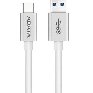 Cable USB Tipo C ADATA ACA3AL-100CM-CSV - USB A, USB C, 1 m, Color blanco